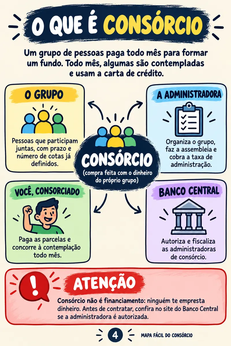 Página do Mapa: O que é consórcio