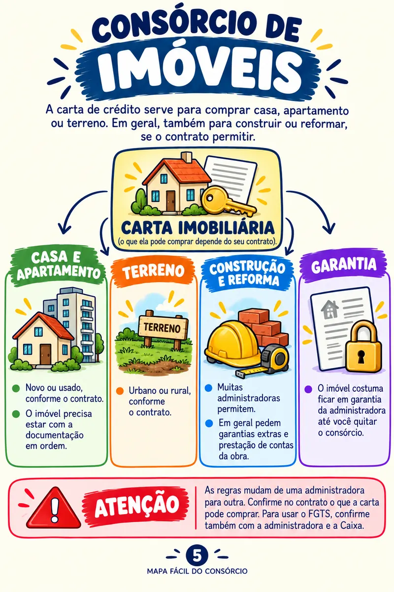 Página do Mapa: Consórcio de imóveis