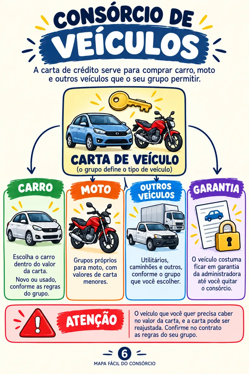 Página do Mapa: Consórcio de veículos