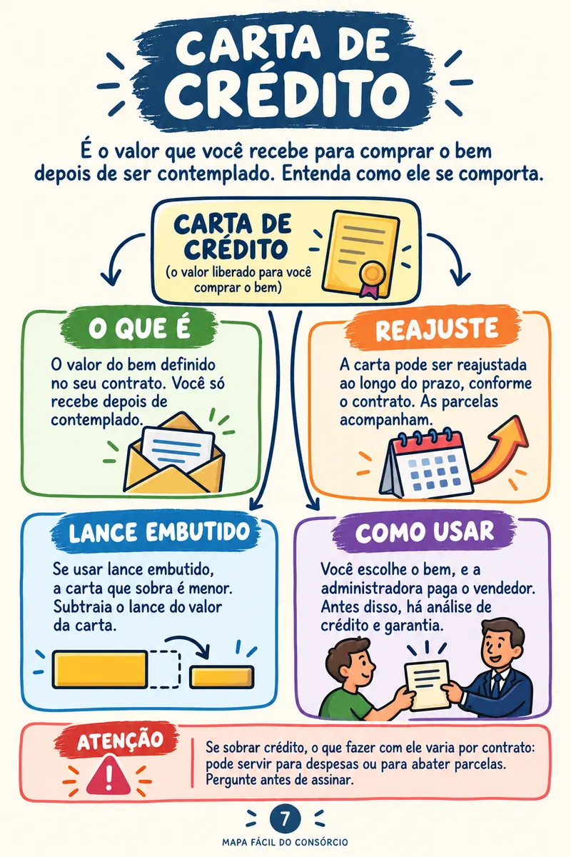 Página do Mapa: Carta de crédito